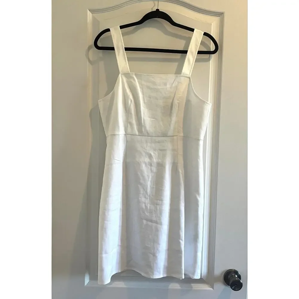 J. Crew Squareneck linen dress